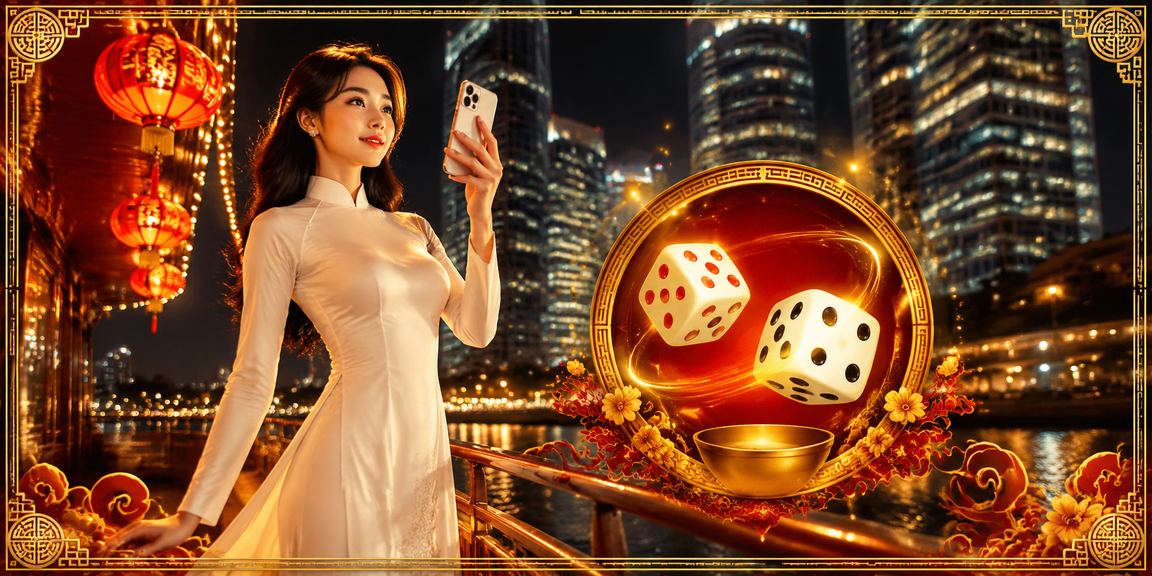 Trò chơi tài xỉu và thể thao tại Hà Nội, người chơi mặc áo dài theo dõi kết quả