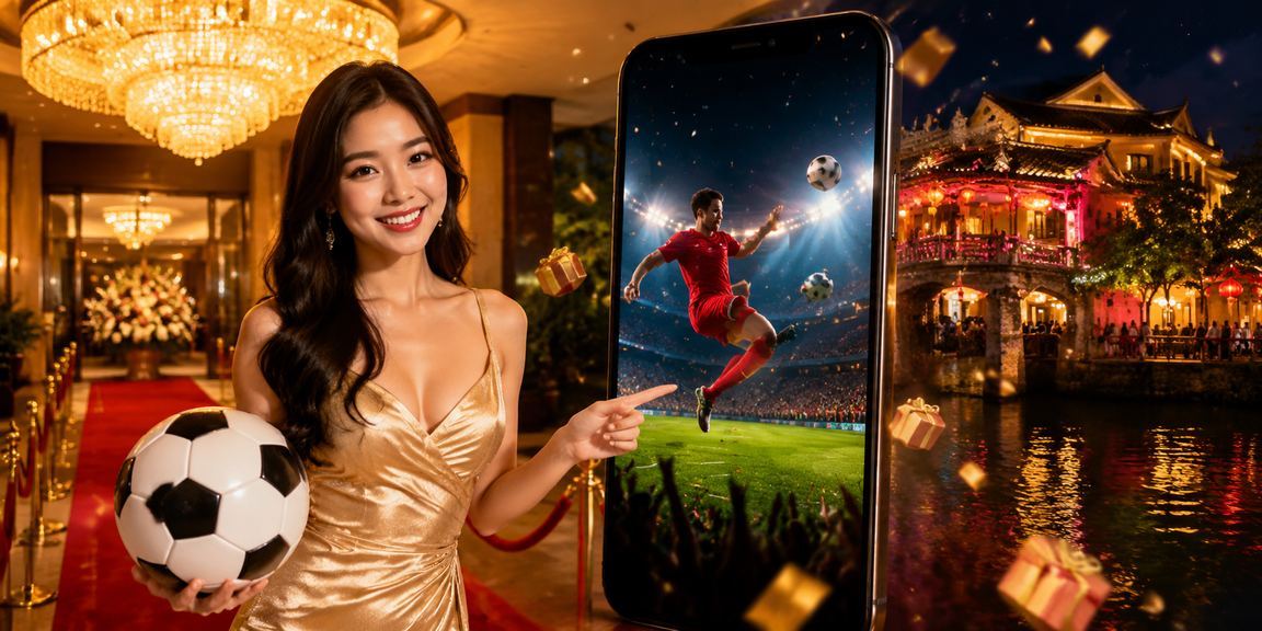 Người chơi nhận thưởng nạp tiền tại chợ đêm Hội An qua ứng dụng di động